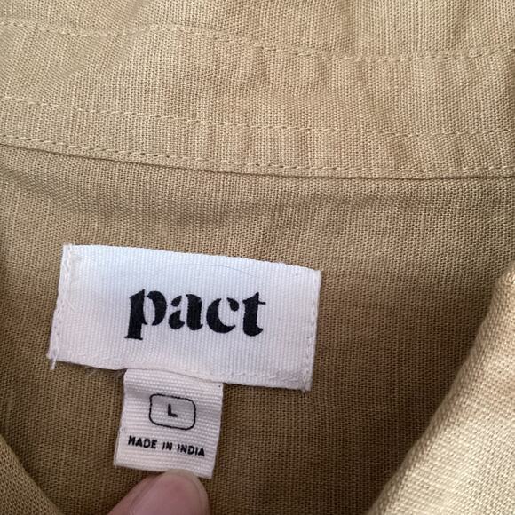 Pact Romper Shorts Size L The Harbour Organic Cotton Hemp Lightweight Casual - Picture 9 of 16